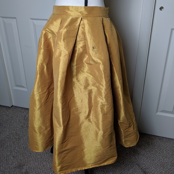 🌟Gold Champagne Flare Skirt Size Large - Picture 3 of 5